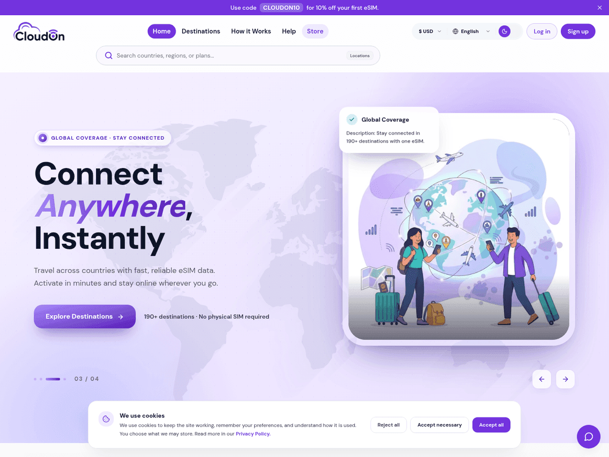 CloudOn eSIM — eSIM platform
